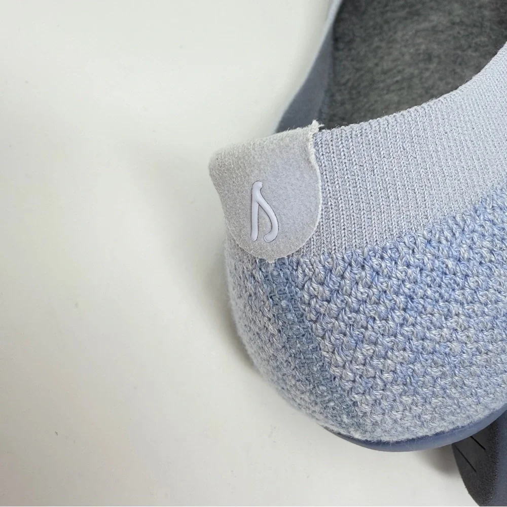 Allbirds Tree Breezer Knit Ballet Flats Shoes Light Blue Size 9